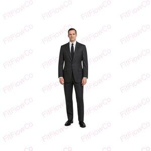 Natuzzi Italian Wool Pinstripe Blazer 42R Made in Italy Business Suit Jacket